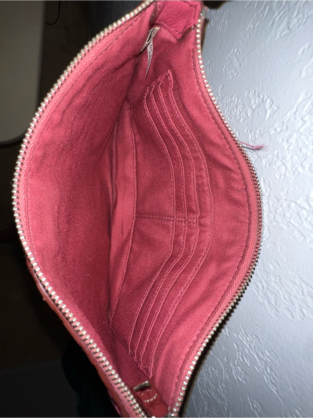 Coach Pink Signature Embossed Shoulder Bag - Picture 3 of 3